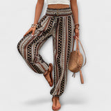 Calça com gráfico étnico