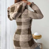 Casaco xadrez Melina suave e aconchegante