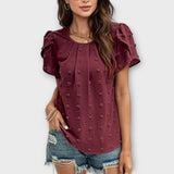Blusa de mangas florais
