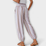 Calça com gráfico étnico