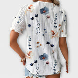 Blusa moderna com decote em V