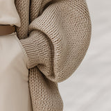 Alina - Cardigan de Malha Oversized Luxe