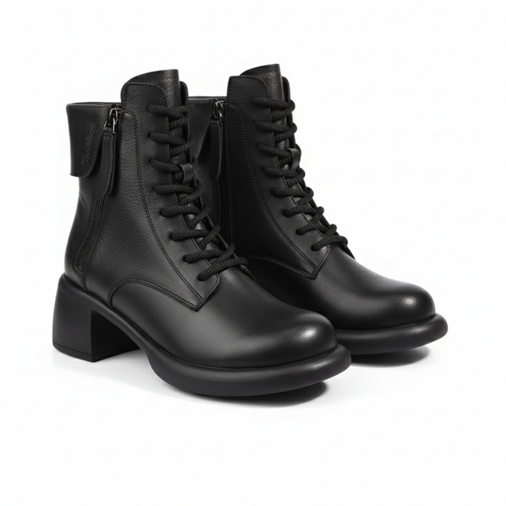 Dora – Botas retro forradas com pelo interior