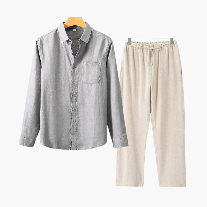 Conjunto de Linho Torino de Manga Comprida
