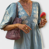 Vestido estampado para elegância sem esforço