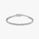 Pulseira de Tênis com Bezel Alba