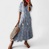Anna – Vestido Boêmio de Verão com Silhueta Fluida