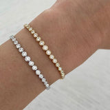 Pulseira de Tênis com Bezel Alba