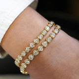 Pulseira de Tênis com Bezel Alba
