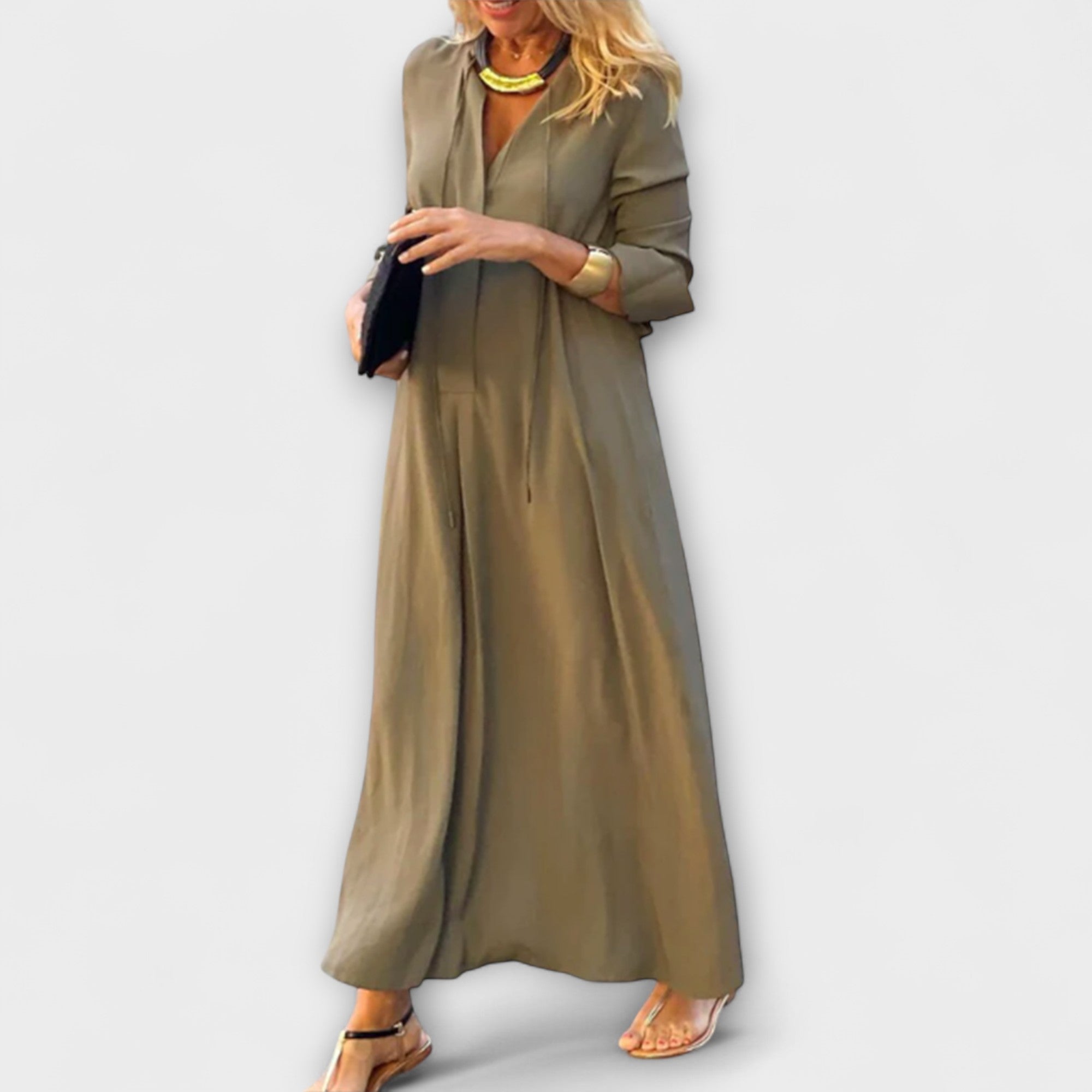 Hannalore - Vestido Maxí Confortável