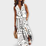 Ivani - Elegante vestido maxi estampado para mulheres