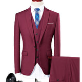 Terno Casual de 3 Peças Slim Fit -Elegance