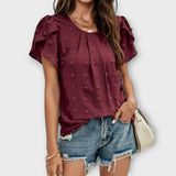 Blusa de mangas florais