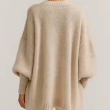 Alina - Cardigan de Malha Oversized Luxe