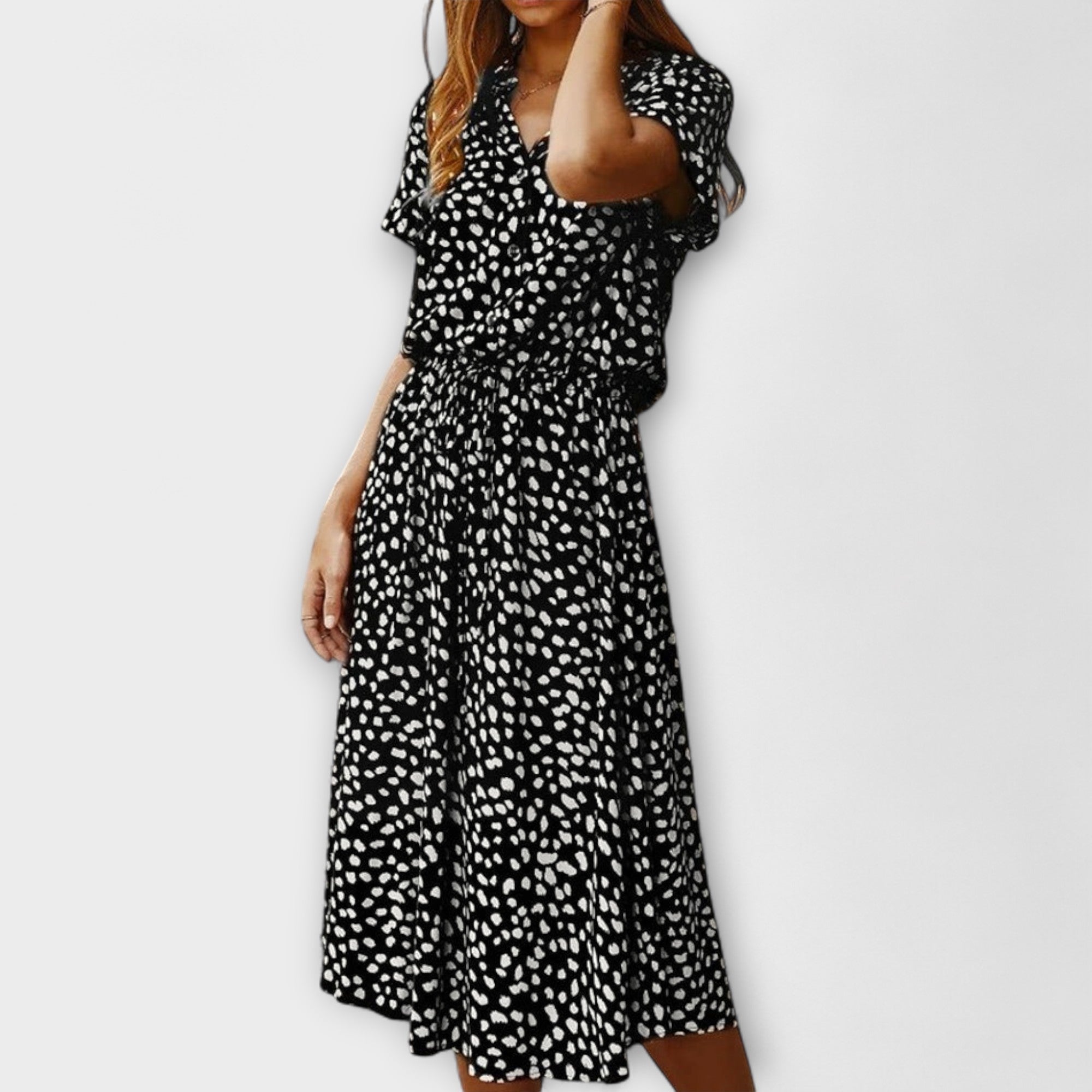 Florine - Vestido Midi com Corte Elegante