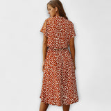 Florine - Vestido Midi com Corte Elegante