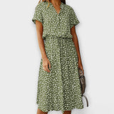 Florine - Vestido Midi com Corte Elegante