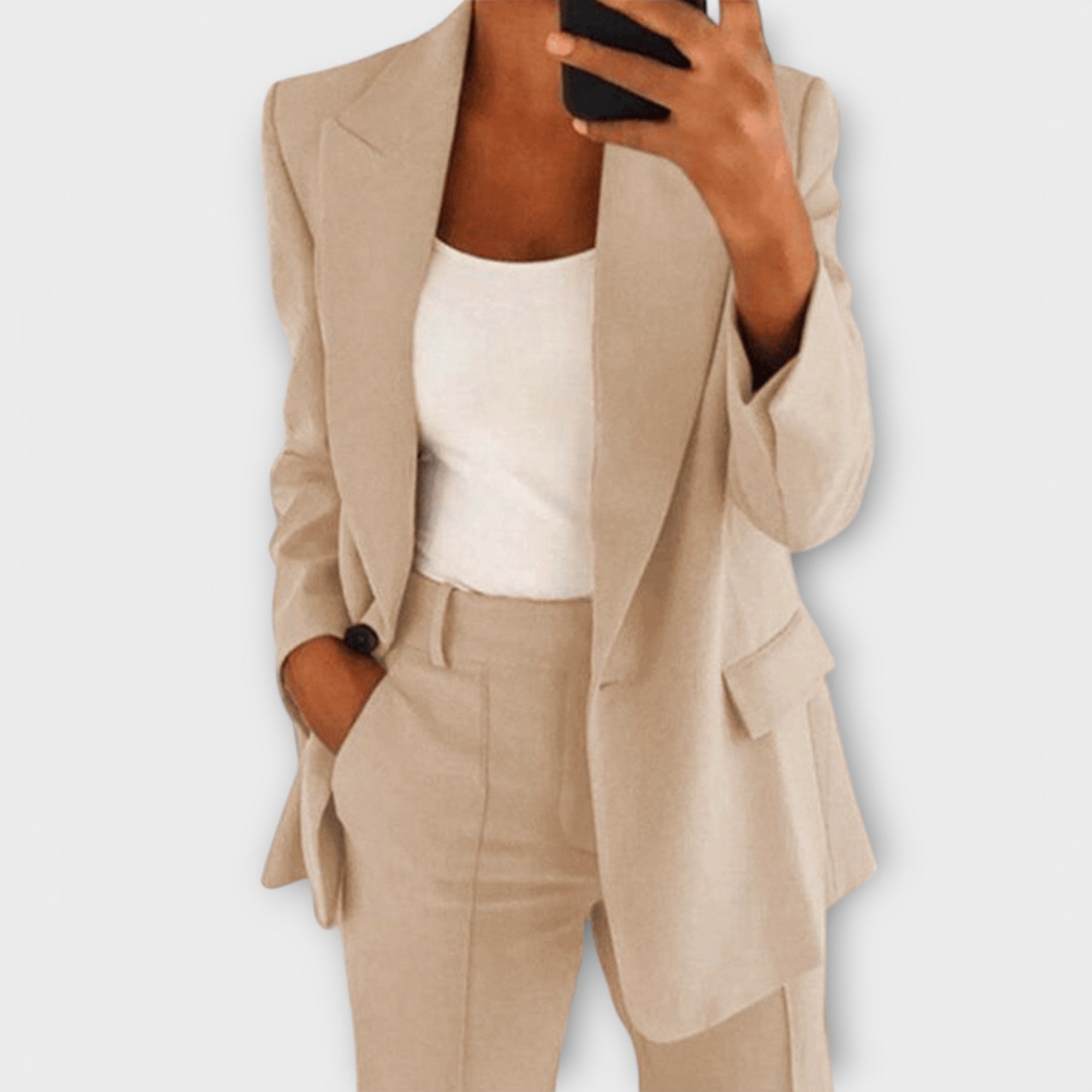 Conjunto elegante de 2 peças para mulheres