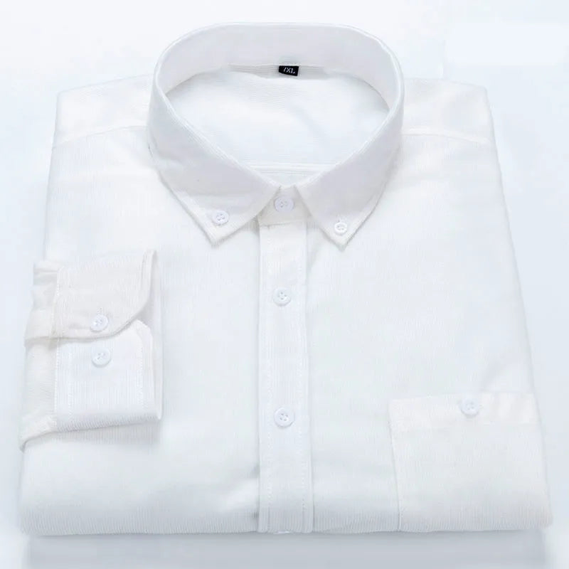 Camisa de Botão em Veludo Cotelê Andrea Boscoli