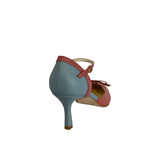 Juliette | Sapatos de salto bicolores com laço
