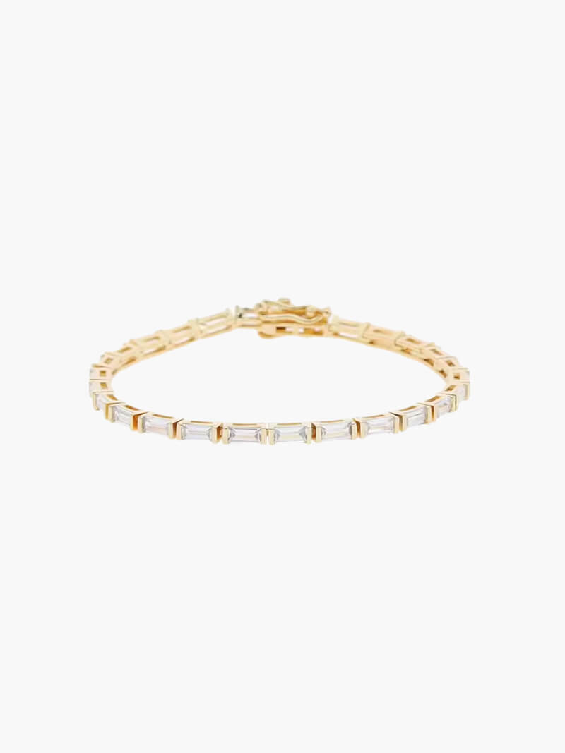 Pulseira de Tênis Baguete
