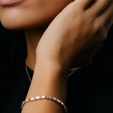Pulseira de Tênis Baguete