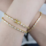 Pulseira de Tênis Baguete