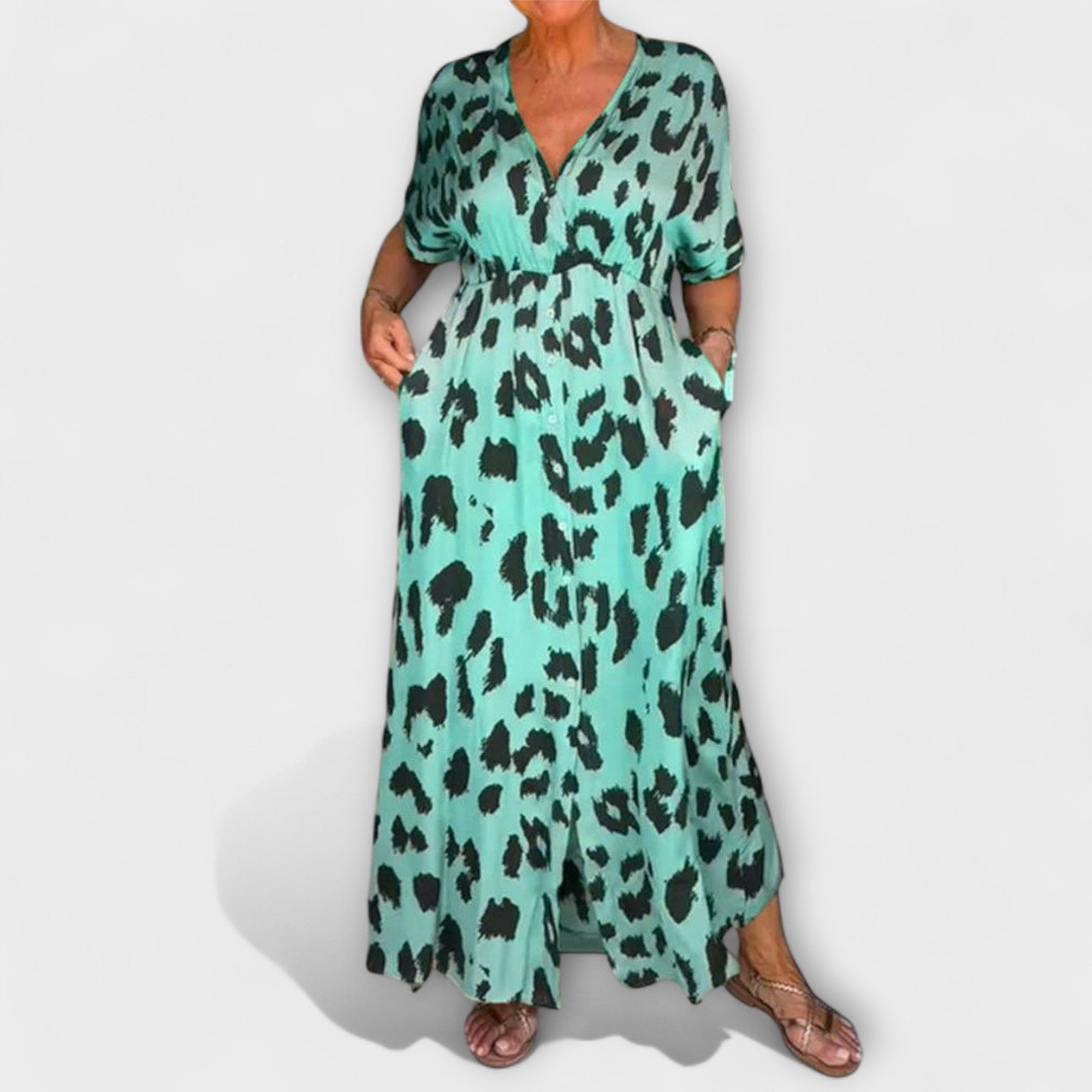 Sarahi - Vestido casual leve de verão para dias ensolarados