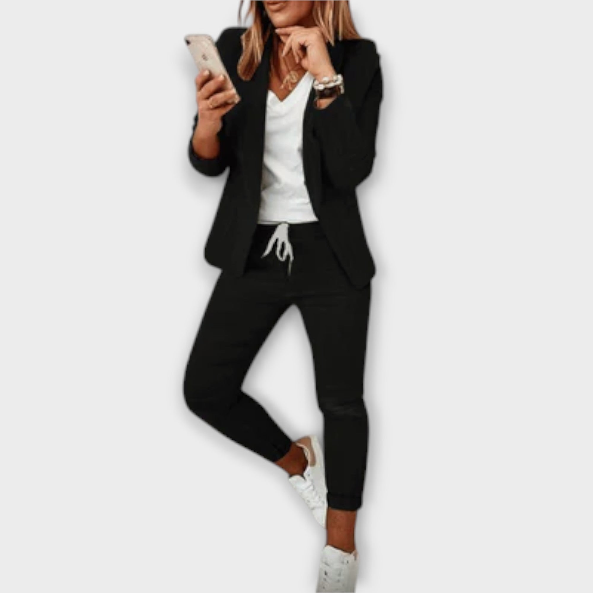 Conjunto de Blazer Elegante e Confortável