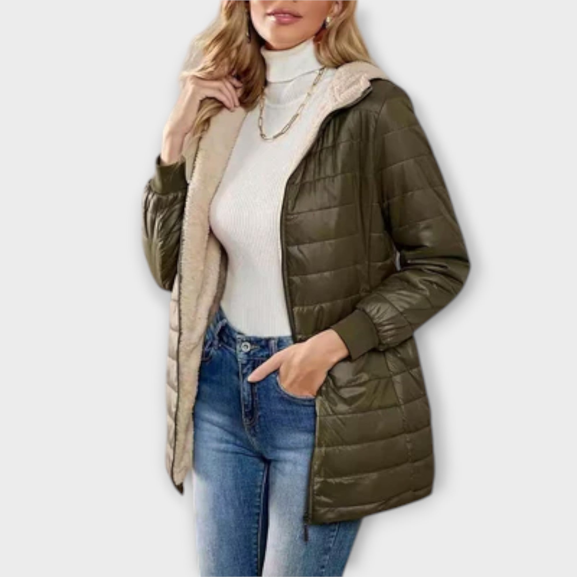 Casaco casual de inverno para mulheres