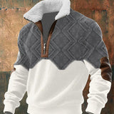 Falk – Pullover de malha de alta qualidade com gola alta forrada