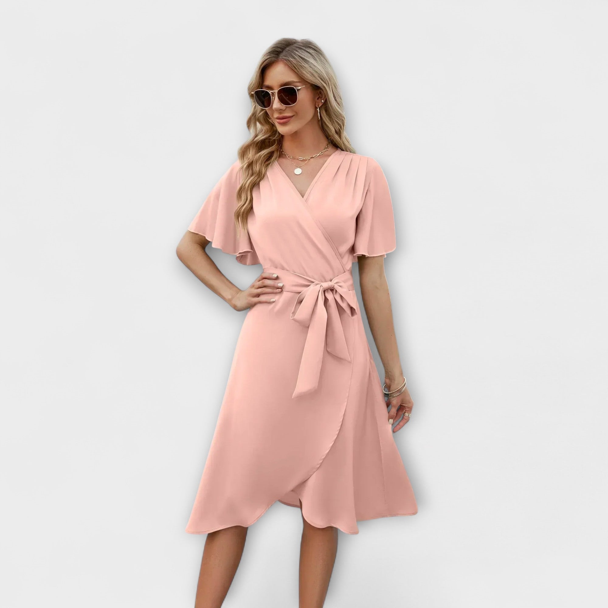 Delphine - Vestido de Verão com Decote em V para Mulheres