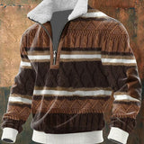 Günter – Pullover de malha de alta qualidade com gola alta forrada