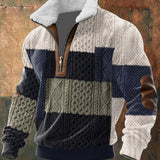 Jens – Pullover de malha de alta qualidade com gola alta forrada