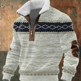 Bruno – Pullover de malha de alta qualidade com gola alta forrada