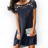 Vestido Elegante Feminino com Detalhes em Renda