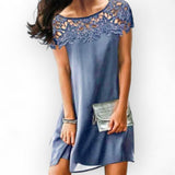 Vestido Elegante Feminino com Detalhes em Renda