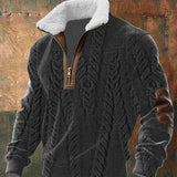 Emil – Pullover de malha de alta qualidade com gola alta forrada