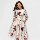 Vestido elegante na altura do joelho