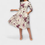 Vestido elegante na altura do joelho