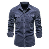 Camisa de Botão em Corduroy para Homens Divito