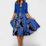 Vestido Midi Feminino com Blazer