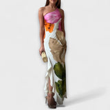 De Sapphire - Elegante Vestido Maxi Patchwork