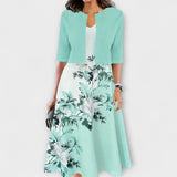 Vestido Midi Feminino com Blazer