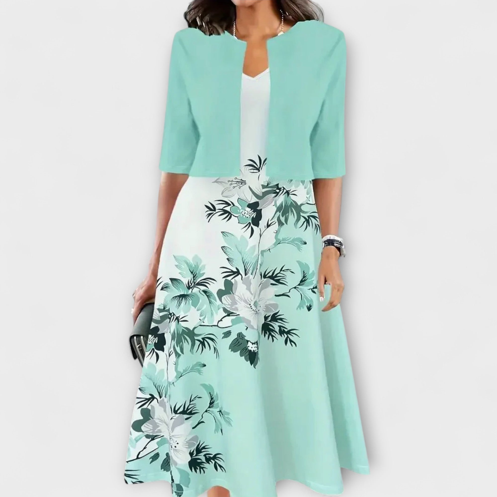 Vestido Midi Feminino com Blazer