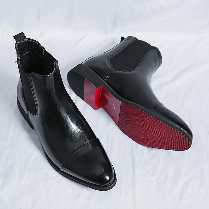 Botas Chelsea de Couro Annibale Carracci