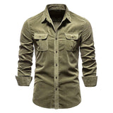 Camisa de Botão em Corduroy para Homens Divito