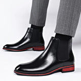 Botas Chelsea de Couro Genuíno Giovanni Lorenzo
