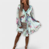 Vestido Mubil com Estampa de Flores