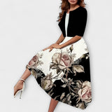 Vestido Midi Feminino com Blazer